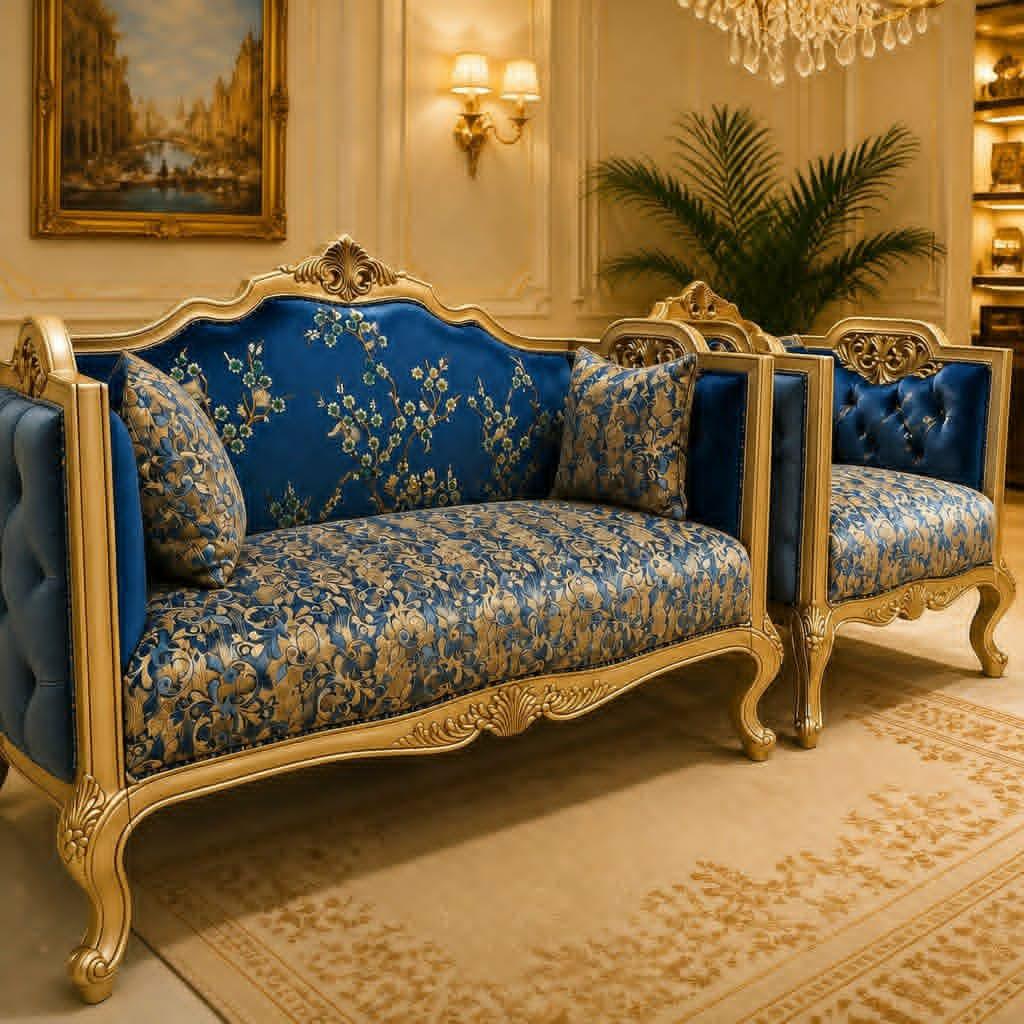 Royal Blue Salon Set