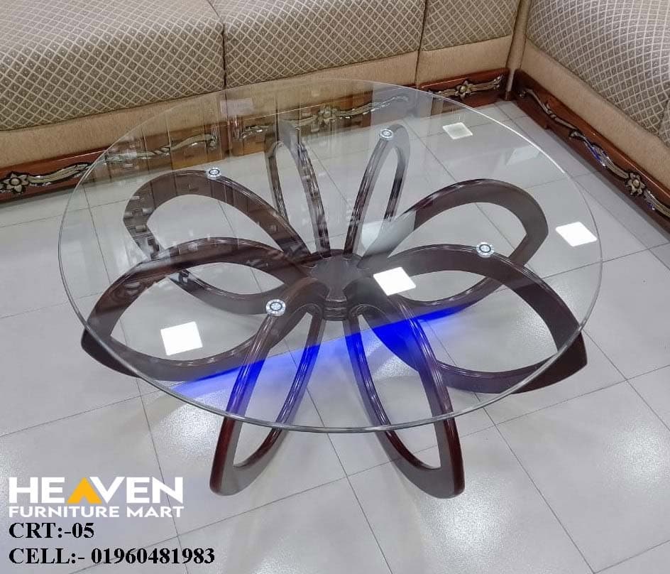 Sculptural Glass Coffee Table